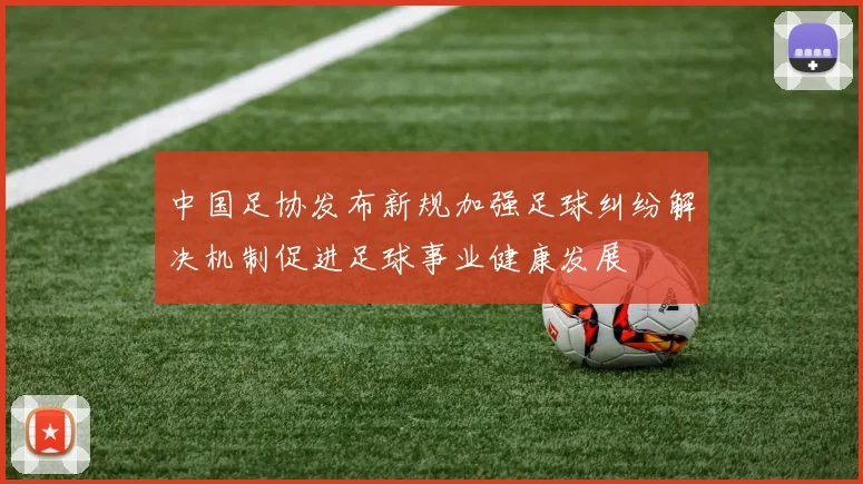 中国足协发布新规加强足球纠纷解决机制促进足球事业健康发展