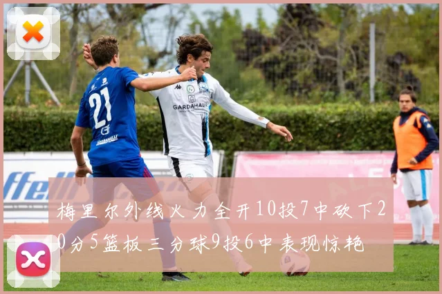 梅里尔外线火力全开10投7中砍下20分5篮板三分球9投6中表现惊艳